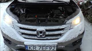 Cold start at -6,  Honda CR-V, 2.0, R20A9, i-vtech