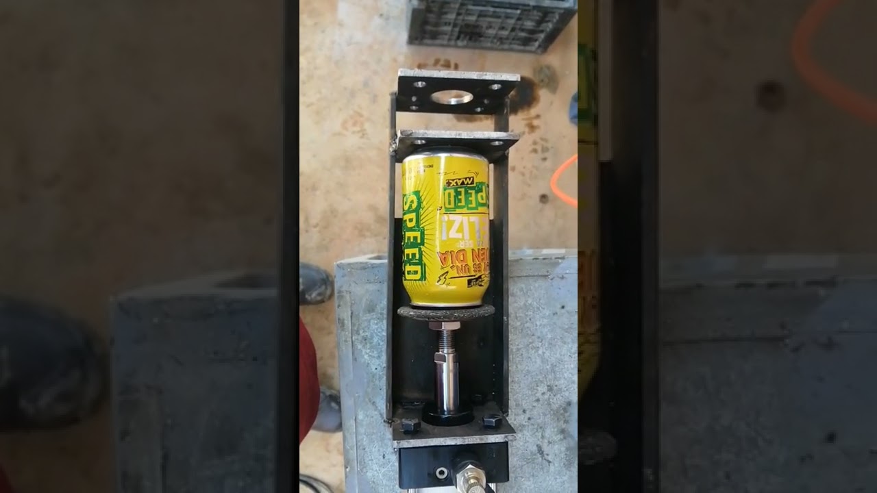 can crusher machine/aplastador de latas