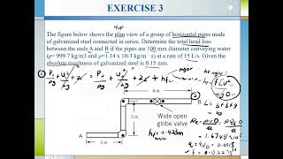Fluid Mechanics - Steady Incompressible Flow Example 3