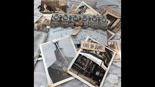 Flip through - Vintage French junk journal printable ephemera