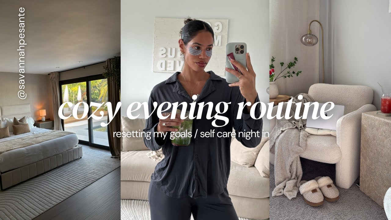 Cozy Girl Routine COZY GIRL NIGHT IN: new goal setting, self care routine, book talk ...