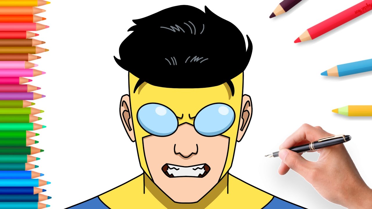 Draw Tutorial Invincible How to draw Invincible step by step | easy comic tutorial - YouTube