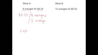 Proportional Reasoning Using Unit Rate