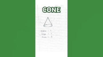CONE✨3D Shapes|Vertices|Edges|Faces|Geometric Shapes| Three Dimensional Solid Shapes#3dshapes#shorts