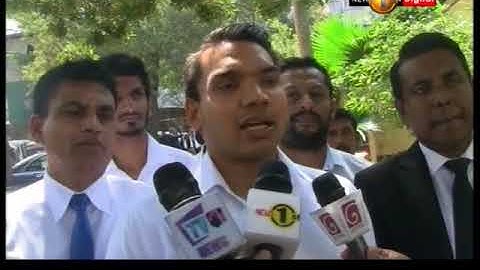 අපේ දෑත් පිරිසිදුයි - නාමල් රාජපක්ෂ