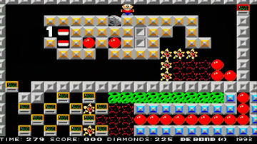 AMIGA DENMINE 6 DEN MINE BOULDER DASH BOULDERDASH CLONE By Denis F In 1993 94 EMERALD MINES NET WEB