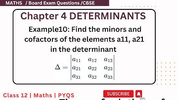 Example 10 Chapter4 Class 12 Math | Example 10 Class12 Ch 4 NCERT Maths | Chapter4 Example 10