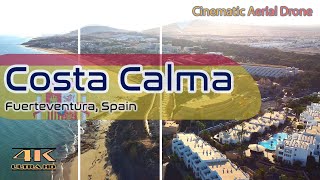 Costa Calma - Resort Town From Above - Canarias - 4K - Aerial Drone