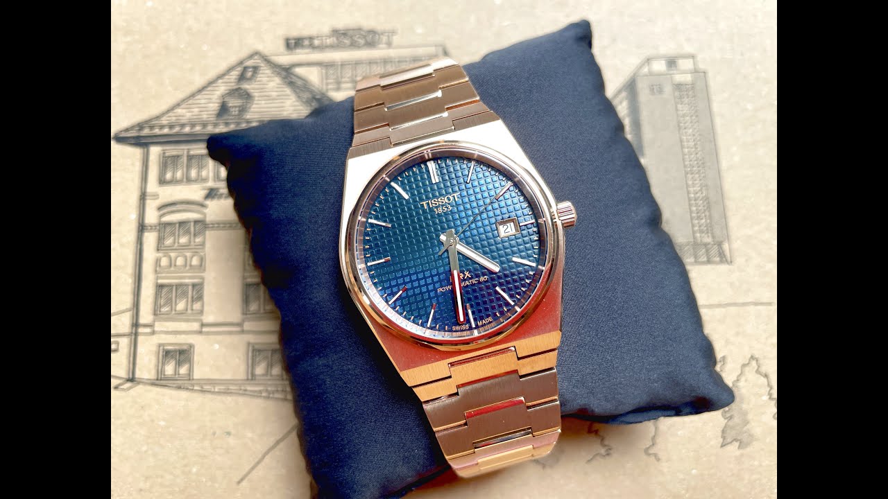Tissot PRX Powermatic 80 40mm Rose Gold - YouTube