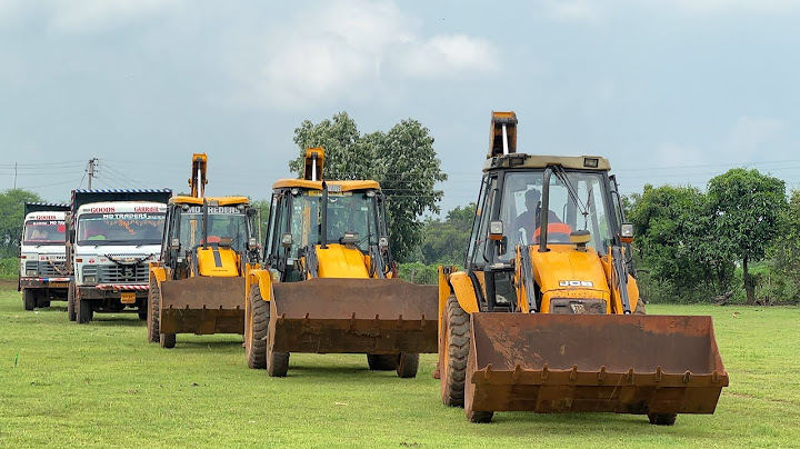 3 JCB 3dx Going To Another Village For Loading Mud with Tata 2518 Truck and Tata Tipper