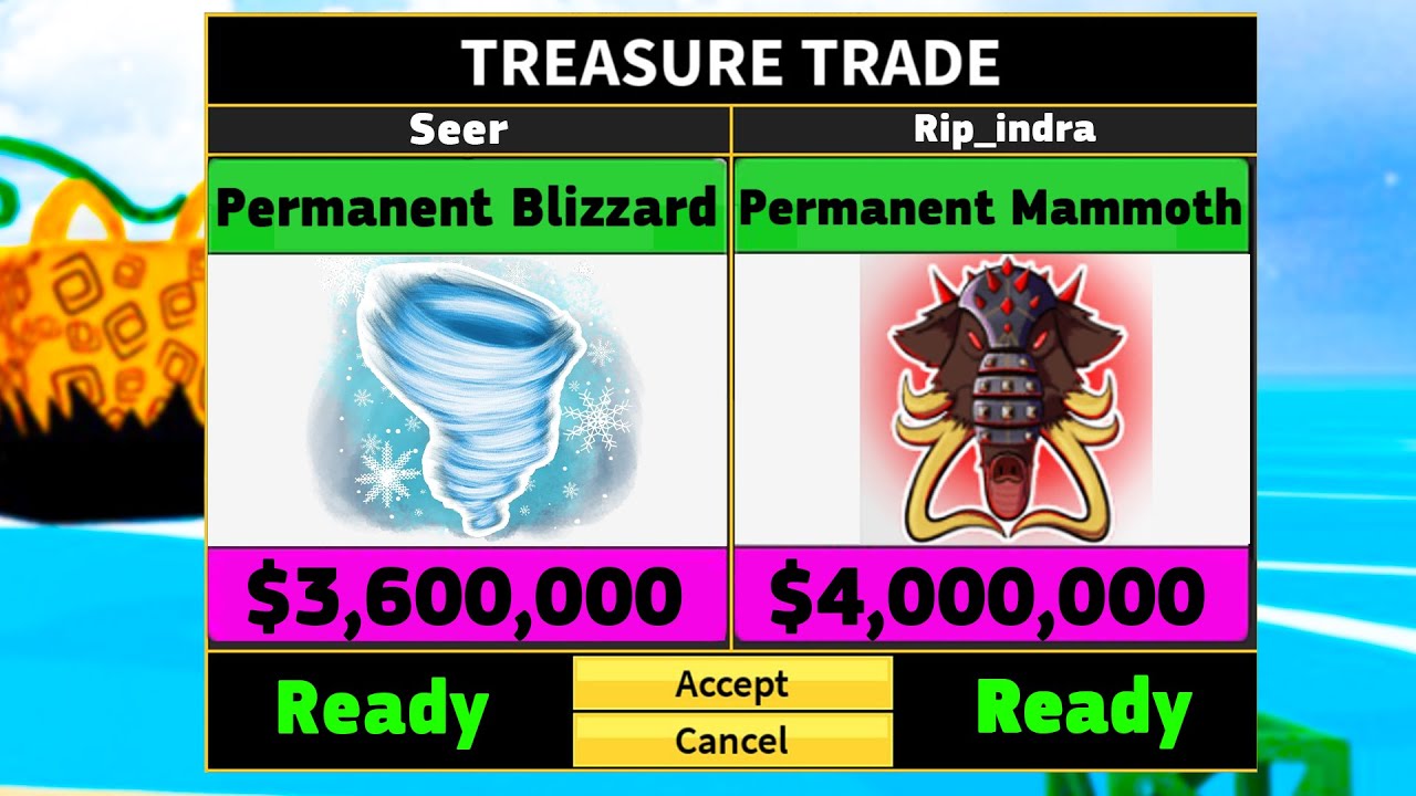 Trading from Blizzard to PERM Blizzard !!!! pt2 (blox fruits