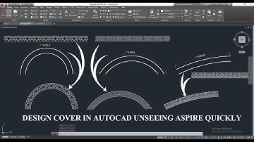 Curved design in AutoCAD with Aspire and [Stretch Scale, Text, Dimension] detail part 9 Urdu/Hindi
