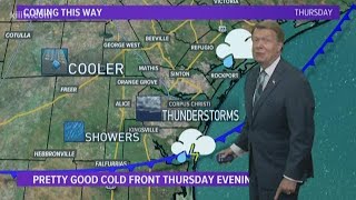 Increasing cloud coverage and warmer temperatures, Monday