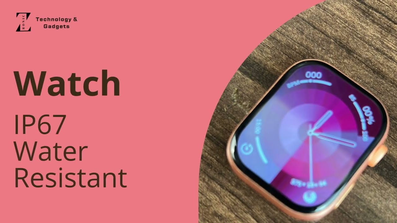 💦 Style meets durability!IP67 Water Resistant Smart Watch