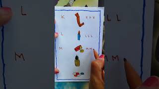 Belajar huruf besar KLMNO  #shortvideo #drawing #huruf #reels #art #hurufabjad #shorts