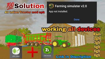 App not installed Errors solution in fs20| all indian tractor mod apk|New map mod|#RandivGaming#Fs20