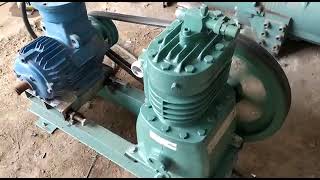 Runing test open type  compressor