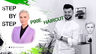 💇🏼‍♀️Pixie Haircut STEP BY STEP / Short Haircut Tips /Charlize Theron Pixie Style