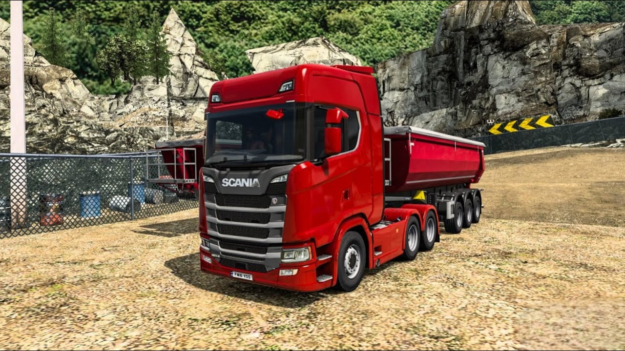 Scania  S520 Dangerous Road Euro Truck Simulator 2 