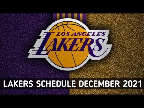 LAKERS COMPLETE SCHEDULE FOR DECEMBER 2021