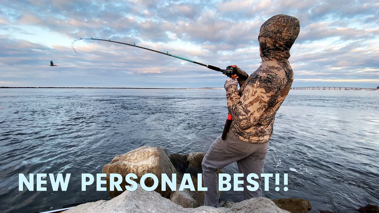 Big Bluefish to Start the New Year! Destin East Jetty Fishing [Part 1