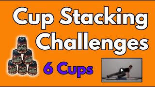 ๐ช Cup Stacking Challenges | 6 CUPS
