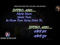 Akele Hum Akele Tum Karaoke With Scrolling Lyrics Eng ह द