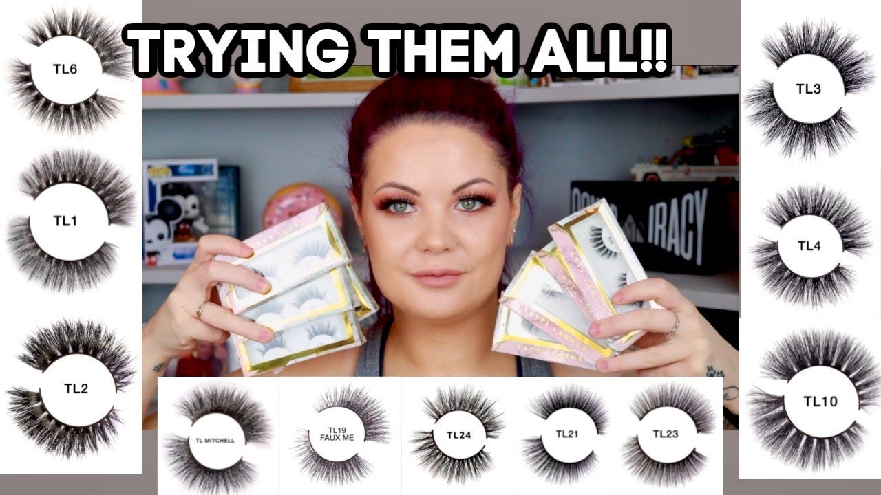 Affordable quality false lashes | trying on all of my Tatti lashes best affordable lashes