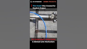 Air Compressor Using Crank and Slotted Link Mechanism