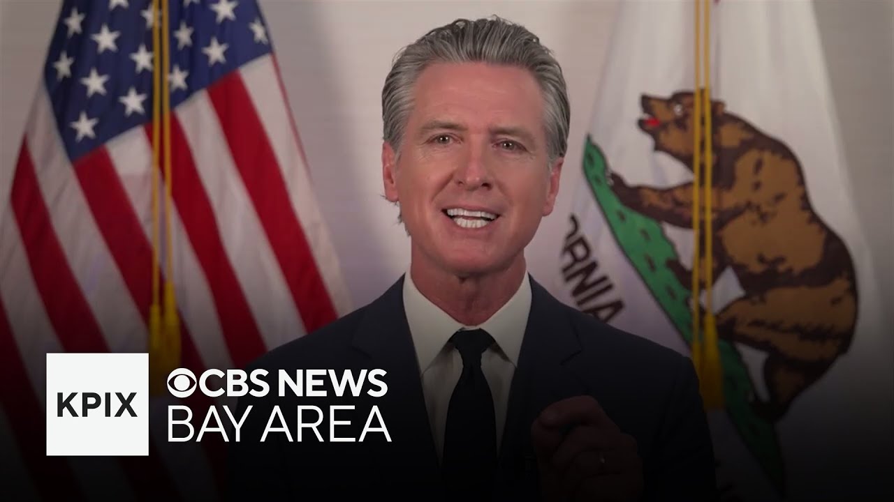 California Gov. Gavin Newsom says 'democracy is under assault' in speech attacking Trump admin.