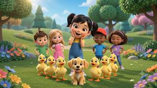 Five Little Ducks Counting Song For Kids Nursery Rhyme Fun With Harshi