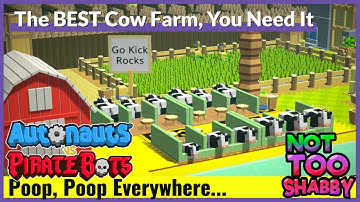 Automated Cow Farm! Poop and Milk | Autonauts vs Piratebots Episode 23
