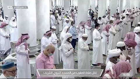 صلاة المغرب من المسجد النبوي الشريف - تلاوة الشيخ خالد بن سليمان المهنا