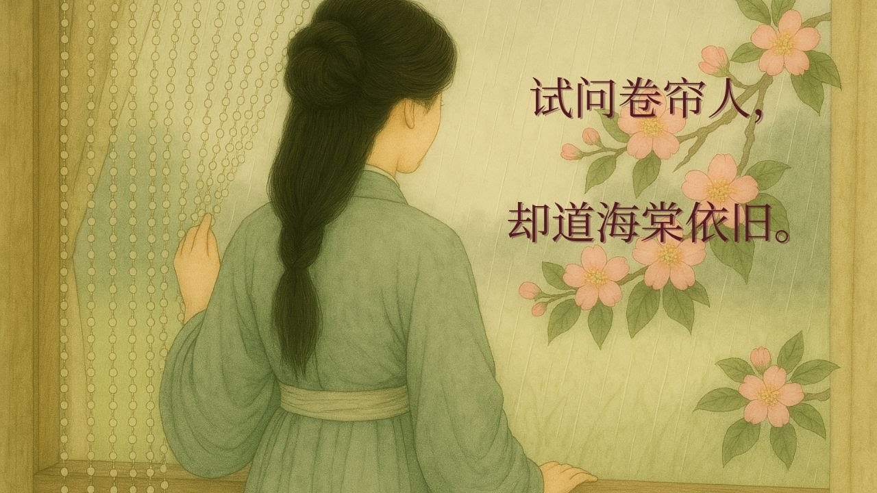 【李清照|如梦令】雨疏风骤 · 海棠依旧|AI古风吟唱|心语之歌 - YouTube