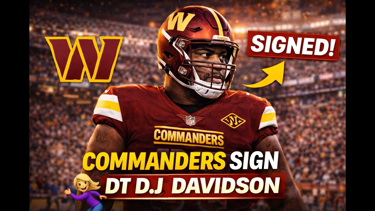 EXCLUSIVE! Washington Commanders Sign DT D.J. Davidson - YouTube