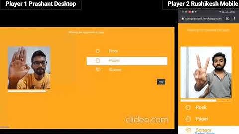 Gesture Controlled Rock Paper Scissors Game | Tensorflowjs | Socket.io