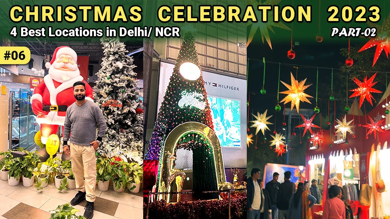 4 Places to visit on Christmas day | Mall & Carnival on Christmas in Delhi NCR | Christmas vlog 2024