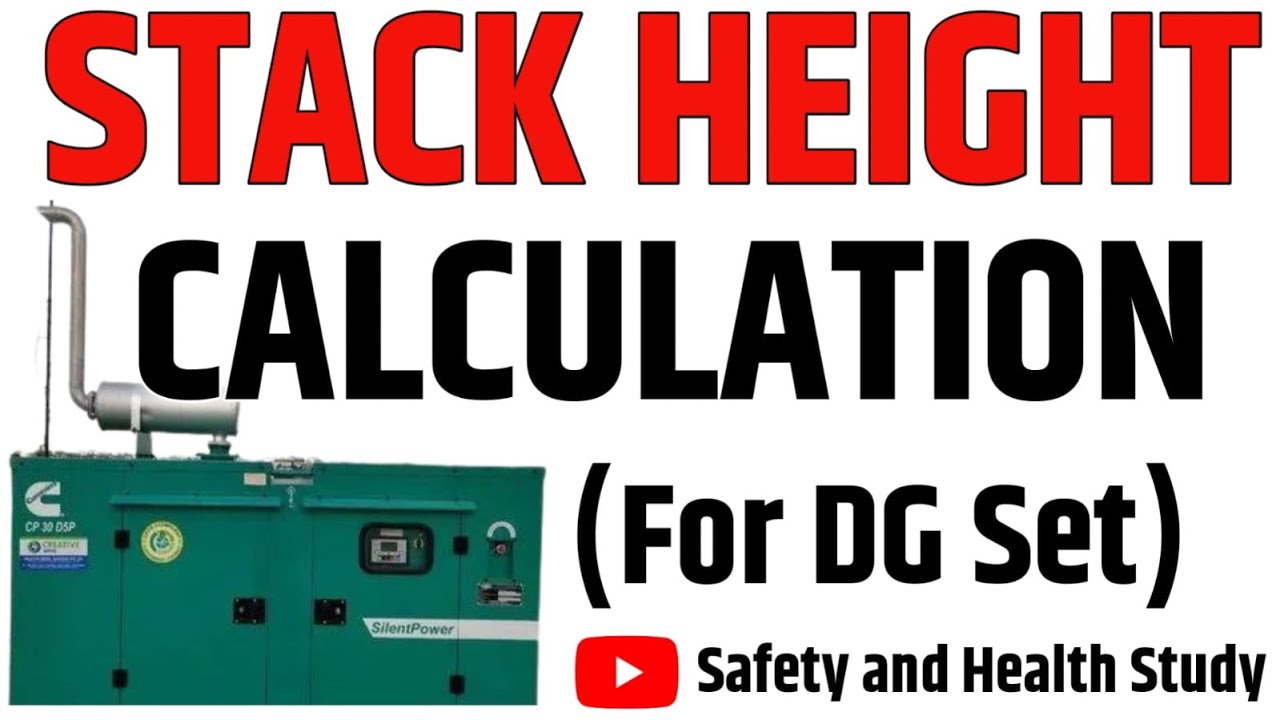 Stack Height Calculation For DG Calculation Formula CPCB YouTube
