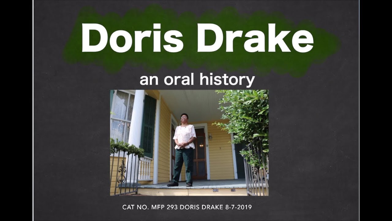 An Oral History Interview With Doris Drake August 8, 2019 - YouTube