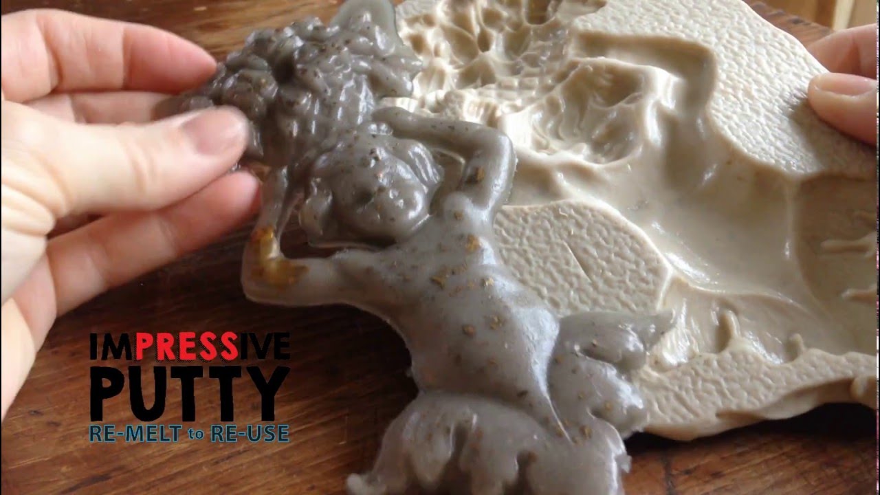 Putty silicone moulds for frame restoration. 