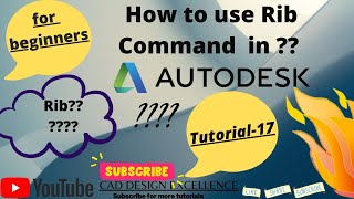 Inventor rib feature || autodesk inventor rib feature || Rib in autodesk inventor || rib