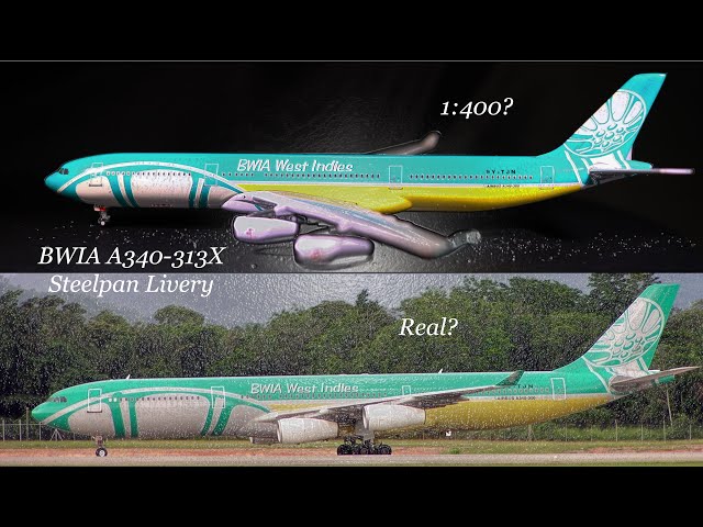 Real History of Gemini Jets BWIA International A340-313X in