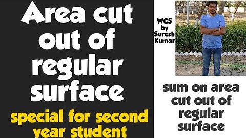 #Area#cut#out#of#regular#surface# part1#2nd year chapter in workshop calculation and science in ITI