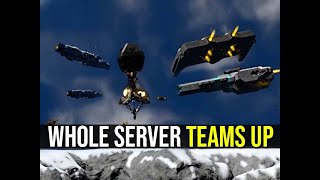 Space Engineers - The Whole Server Teams Up Facility Raid