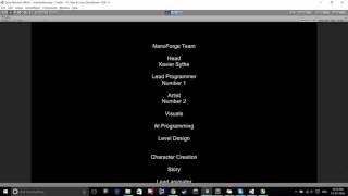 Credits scene test in Unity 5