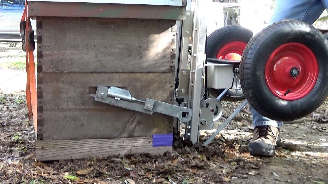 Save your back! A really smart way to move hives and supers.