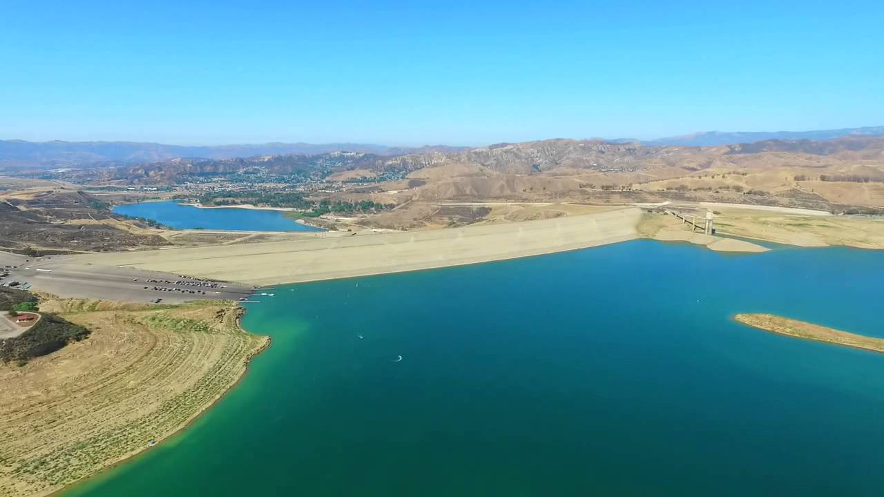 Castaic Lake Flyover YouTube