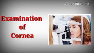 Examination of cornea || corneal opacity || corneal vascularisation