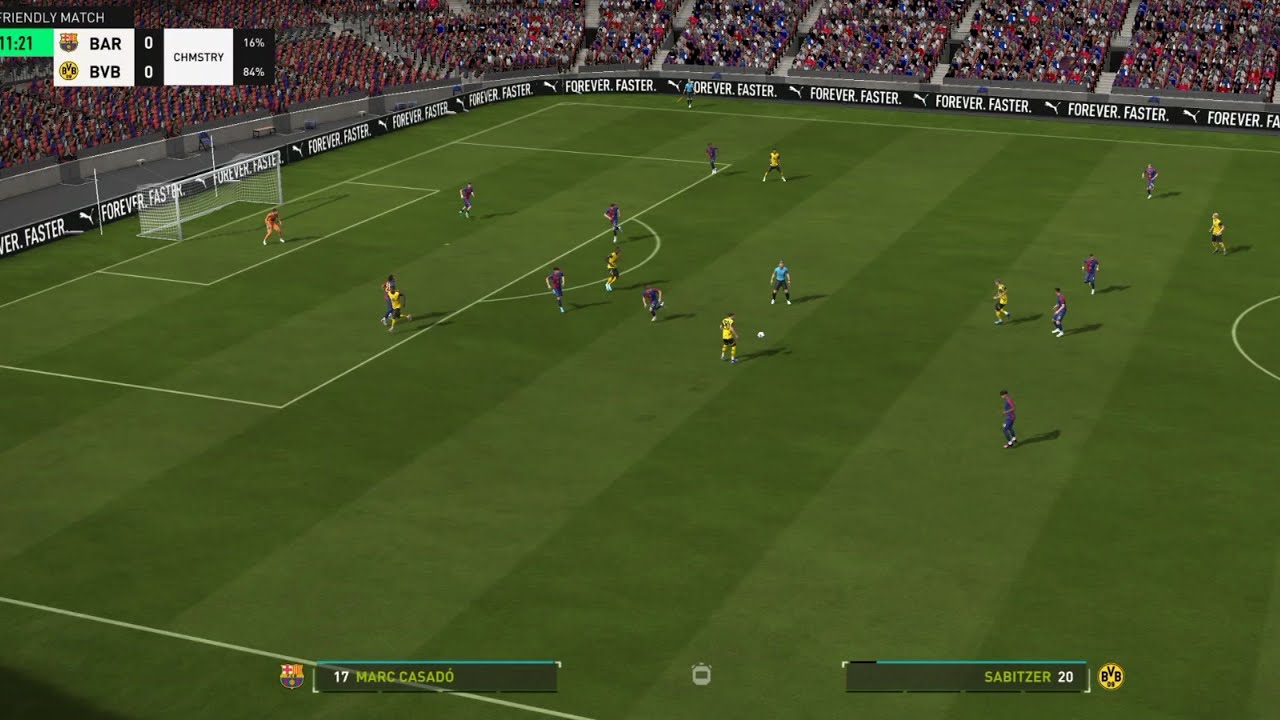 BARCELONA VS DORTMUND - UEFA CHAMPIONS LEAGUE 2025 - CAMP NOU STADIUM - FIFA16 MOBILE GAMEPLAY -