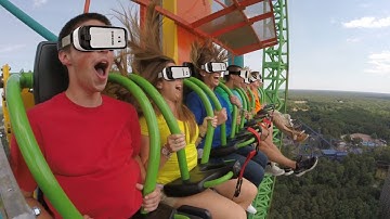 Drop of Doom VR on Zumanjaro at Six Flags